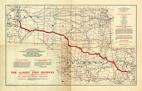 Albert Pike Highway Map