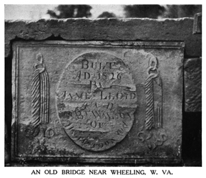 Old bridge in Wheeling, West Virginia