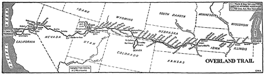 Overland Trail Map